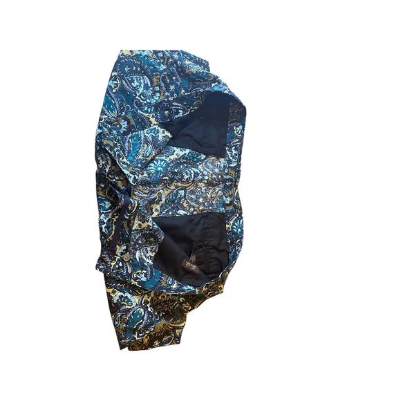 Tasso Elba Men's Linen Paisley Floral Chino Shorts Size 42 Multicolor Vacation - Picture 12 of 14